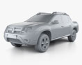 Renault Duster Oroch 2018 3d model clay render