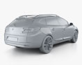 Renault Megane Estate 2014 3D 모델 