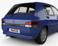 Renault Clio 5-door hatchback 1994 3d model