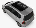 Renault Grand Modus 2012 3D模型 顶视图