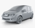 Renault Grand Modus 2012 3D 모델  clay render