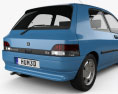 Renault Clio 3ドア ハッチバック 1994 3Dモデル