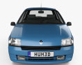 Renault Clio 3 puertas hatchback 1994 Modelo 3D vista frontal