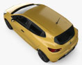 Renault Clio RS 5门 掀背车 2019 3D模型 顶视图