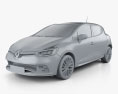 Renault Clio RS 5门 掀背车 2019 3D模型 clay render