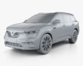 Renault Koleos 2019 3D модель clay render
