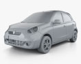 Renault Pulse 2017 3Dモデル clay render