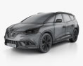 Renault Grand Scenic Dynamique S Nav 2020 3Dモデル wire render