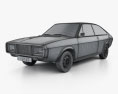 Renault 15 1971 3Dモデル wire render