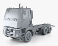 Renault K Day Cab Chassis Truck 2019 3d model clay render