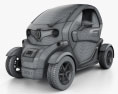 Renault Twizy ZE Cargo 2016 3Dモデル wire render