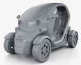 Renault Twizy ZE Expression 2016 3d model clay render