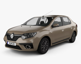 3D model of Renault Symbol 2015