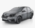 Renault Symbol 2015 3D模型 wire render