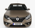 Renault Symbol 2015 Modello 3D vista frontale