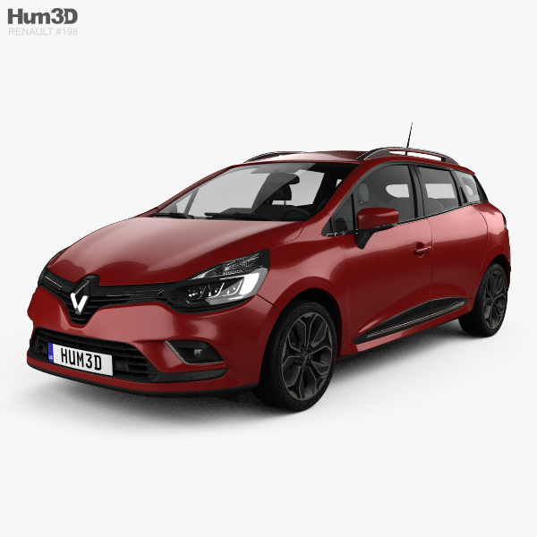 Renault Clio Signature Nav Estate 2018 3D model