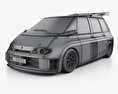 Renault Espace F1 1995 3Dモデル wire render