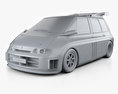 Renault Espace F1 1995 3D 모델  clay render