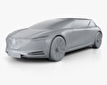 Renault Symbioz Концепт 2017 3D модель clay render