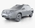 Renault Duster Oroch BR-spec 2018 3D-Modell clay render