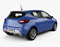 Renault Clio GT Line 5도어 2018 3D 모델  back view