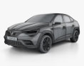 Renault Arkana 概念 2021 3Dモデル wire render