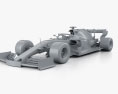 Renault R.S.19 F1 2019 3D-Modell clay render