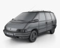 Renault Espace 1994 3d model wire render