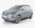 Renault Triber 2022 3d model clay render