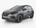Renault Kadjar 2022 3D-Modell wire render