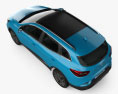 Renault Kadjar 2022 3D模型 顶视图