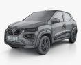 Renault Kwid 2022 3Dモデル wire render