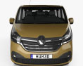 Renault Trafic Passenger Van LWB 2023 3D-Modell Vorderansicht