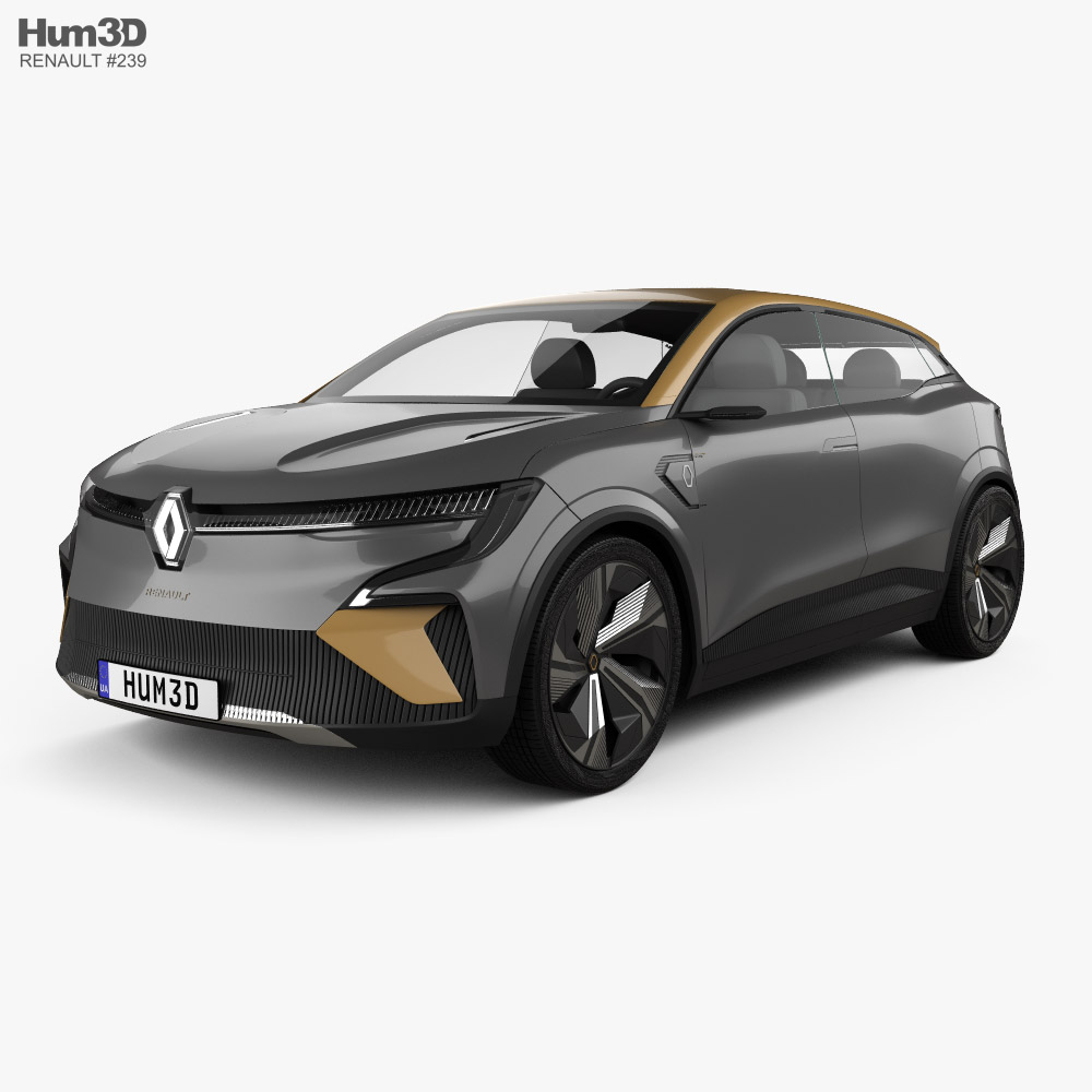 Renault Megane eVision 2023 3D model