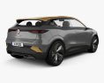 Renault Megane eVision 2023 3D-Modell Rückansicht