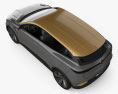 Renault Megane eVision 2023 3D-Modell Draufsicht