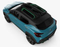 Renault Kiger 2021 3D-Modell Draufsicht