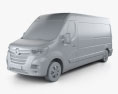 Renault Master Panel Van L3H2 2023 3D 모델  clay render