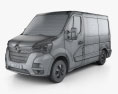 Renault Master Passenger Van L1H1 2023 3D模型 wire render