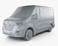 Renault Master Пассажирский фургон L1H1 2023 3D модель clay render