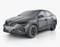 Renault Arkana RS-Line 2023 3d model wire render