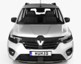 Renault Kangoo 2023 3D-Modell Vorderansicht