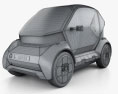 Renault EZ-1 2022 3D модель wire render