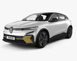 3D model of Renault Megane E-Tech 2023