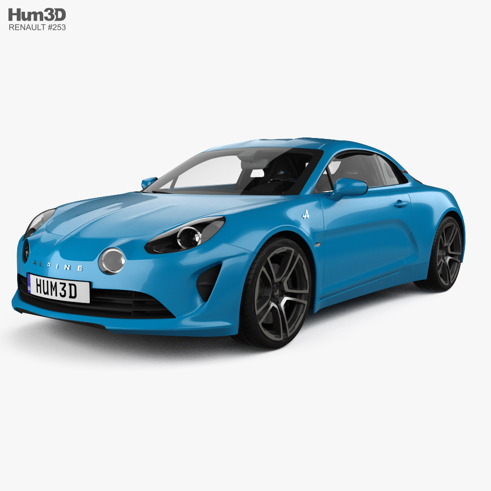 Renault Alpine A110 Premiere Edition with HQ interior 2017 3D model