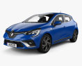 Renault Clio RS-Line mit Innenraum 2022 3D-Modell