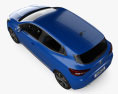 Renault Clio RS-Line 인테리어 가 있는 2022 3D 모델  top view