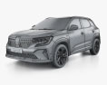 Renault Austral 2024 3D-Modell wire render