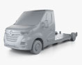 Renault Master Platform Cab L3 2023 3D 모델  clay render