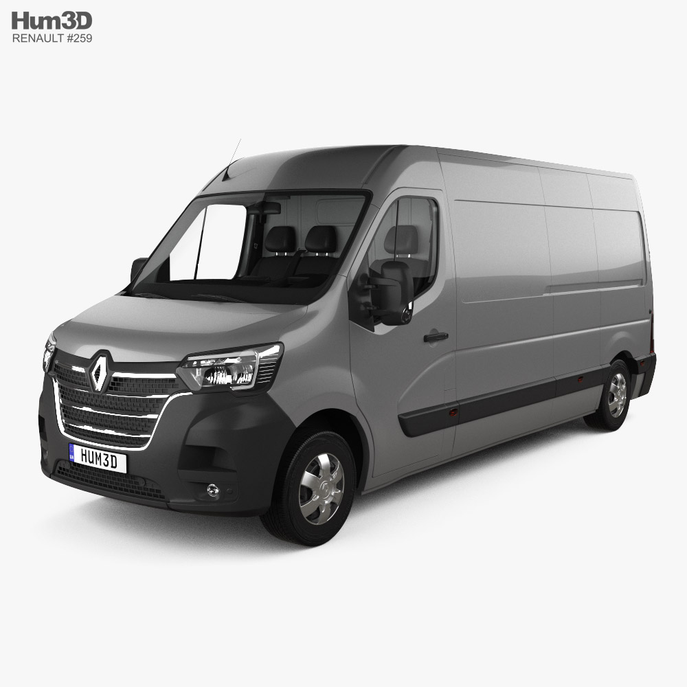 Renault Master Panel Van L3H2 with HQ interior 2022 3D model